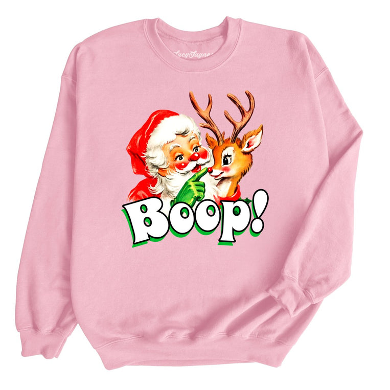 Santa Boop - Light Pink - Unisex Sweatshirt