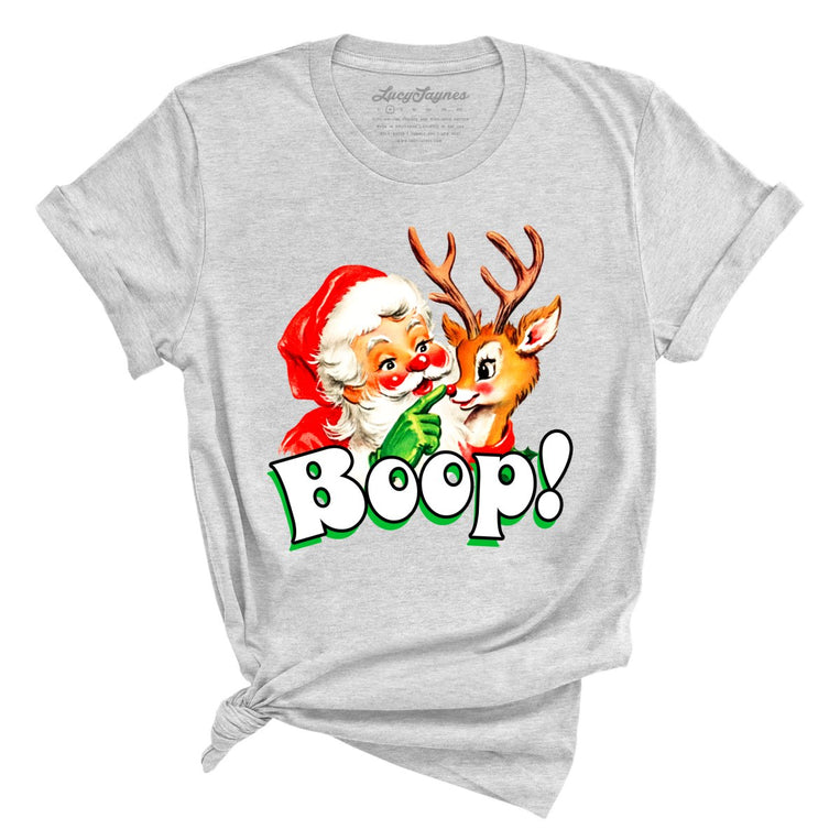 Santa Boop - Athletic Heather - Unisex T-Shirt