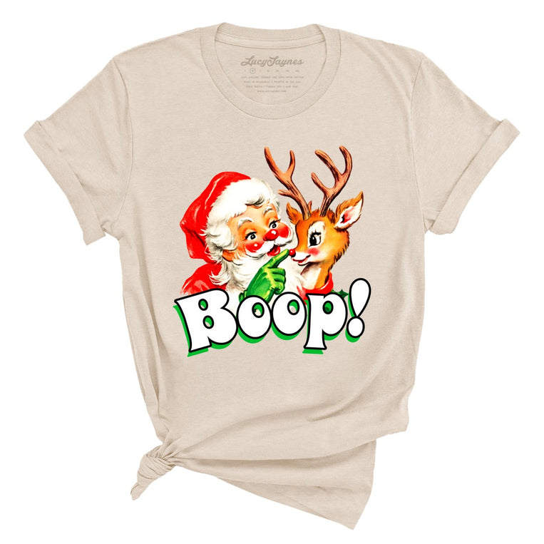 Santa Boop - Soft Cream - Unisex T-Shirt