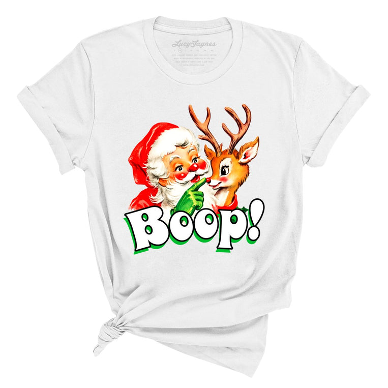 Santa Boop - White - Unisex T-Shirt