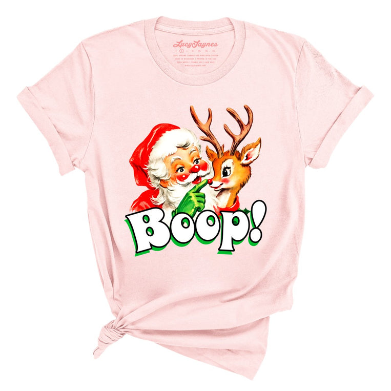 Santa Boop - Soft Pink - Unisex T-Shirt
