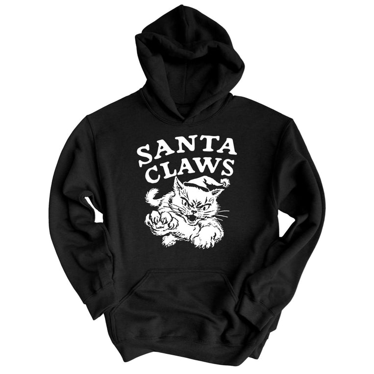 Santa Claws - Black - Unisex Hoodie