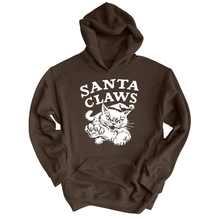 Santa Claws - Dark Chocolate - Unisex Hoodie