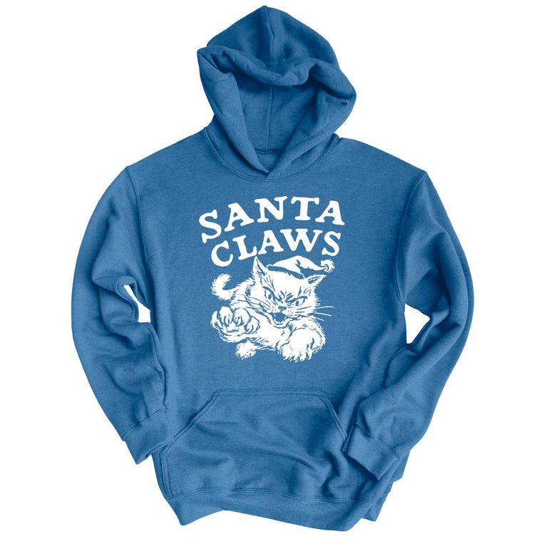 Santa Claws - Indigo Blue - Unisex Hoodie