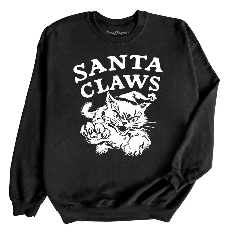 Santa Claws - Black - Unisex Sweatshirt