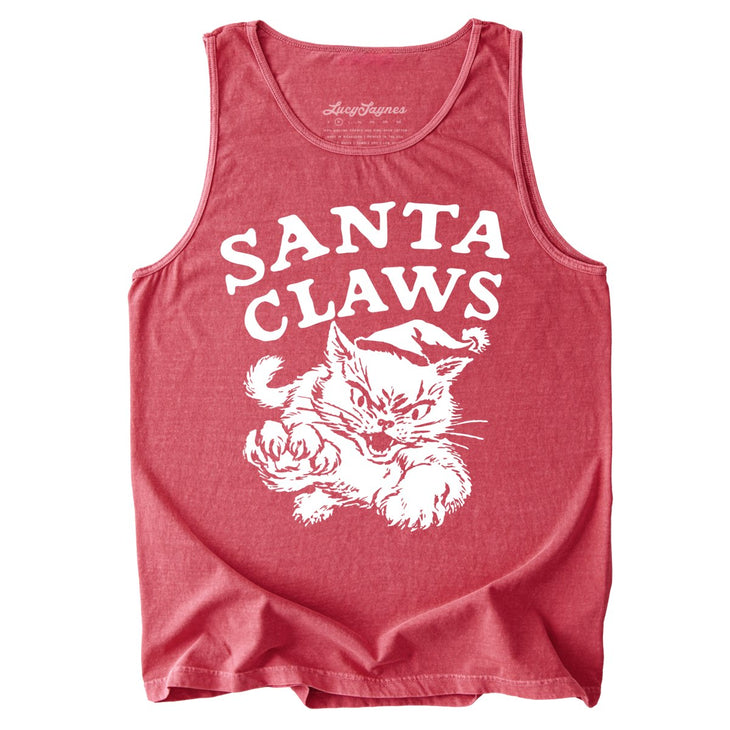 Santa Claws Comfort Colors Tank Top