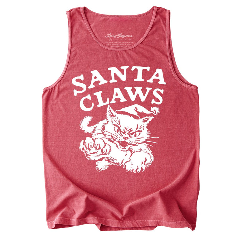 Santa Claws - Crimson - Tank Top