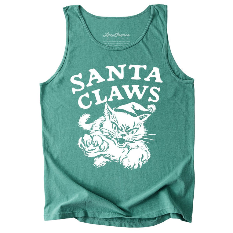 Santa Claws - Light Green - Tank Top