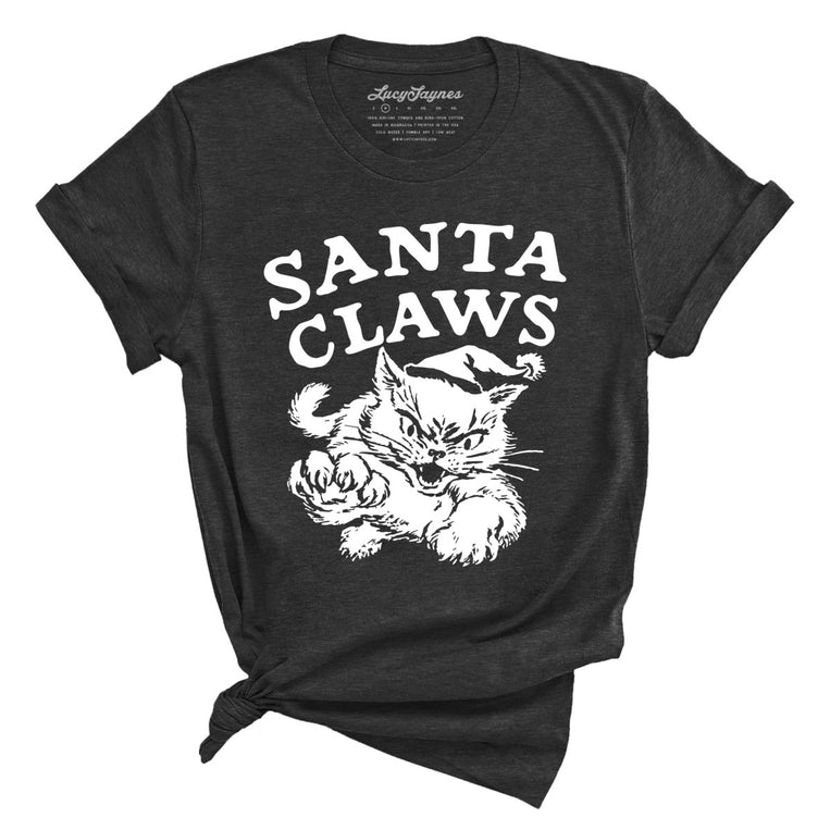 Santa Claws - Dark Grey Heather - Unisex T-Shirt