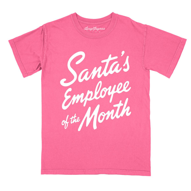 Santa's Employee Of The Month - Crunchberry - Comfort Colors Tee