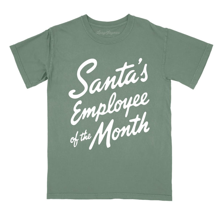 Santa's Employee Of The Month Comfort Colors Tee