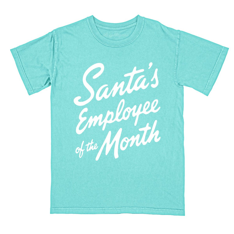 Santa's Employee Of The Month - Chalky Mint - Comfort Colors Tee
