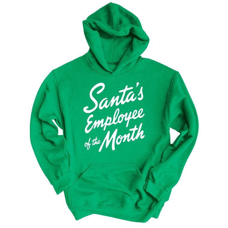 Santa's Employee Of The Month - Irish Green - Unisex Hoodie