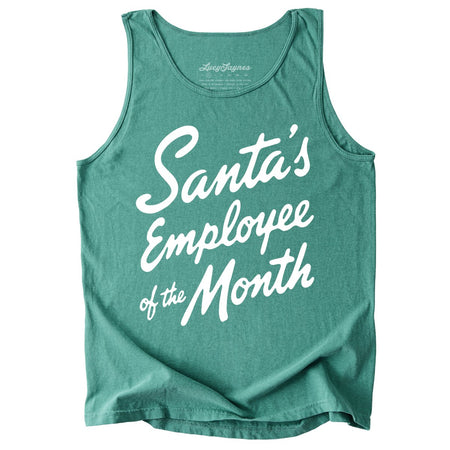 Santa's Employee Of The Month Comfort Colors Tank Top