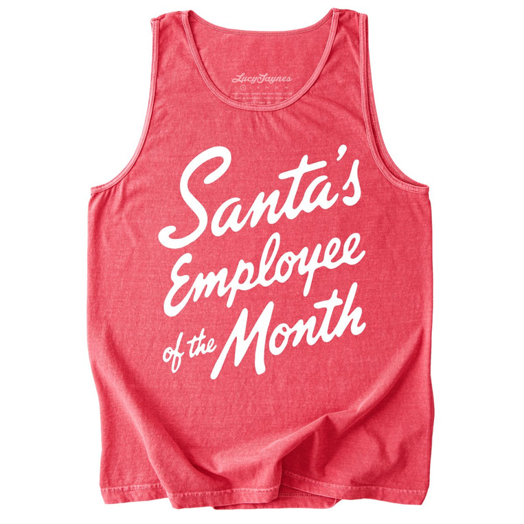 Santa's Employee Of The Month Tank Top - Watermelon - Tank Top