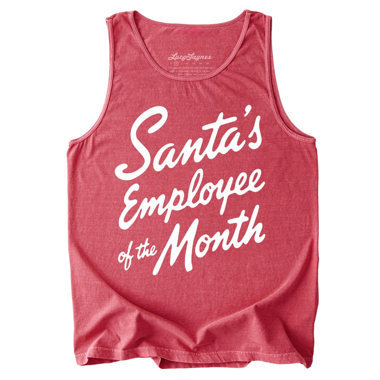 Santa's Employee Of The Month - Crimson - Tank Top