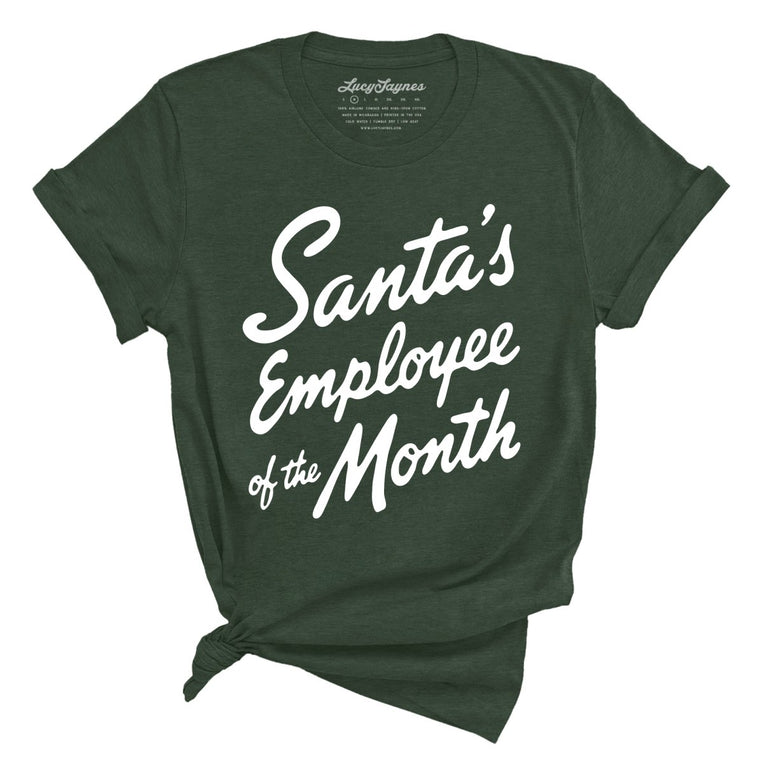 Santa's Employee Of The Month - Heather Forest - Unisex T-Shirt