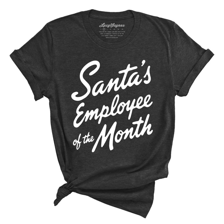 Santa's Employee Of The Month - Dark Grey Heather - Unisex T-Shirt