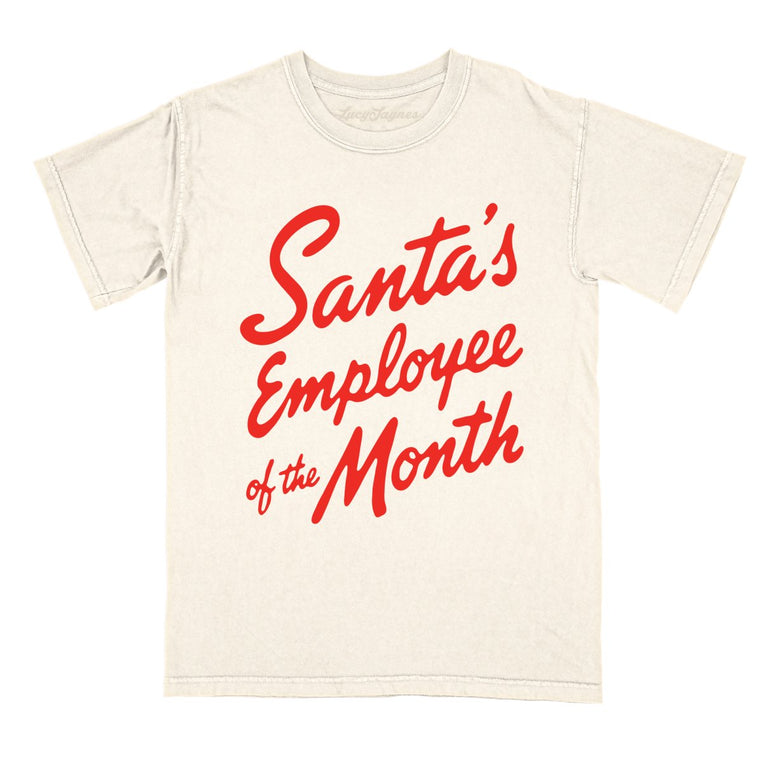 Santa's Employee Of The Month - Ivory - Comfort Colors Tee