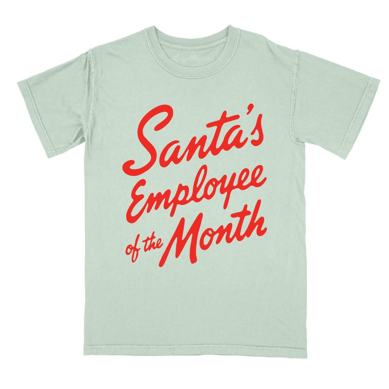 Santa's Employee Of The Month - Bay - Comfort Colors Tee