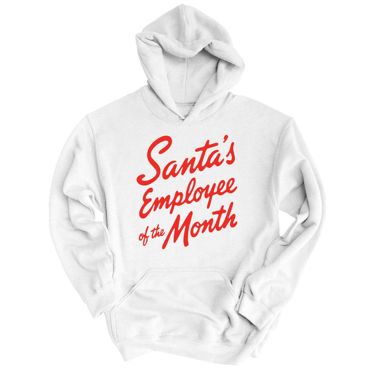 Santa's Employee Of The Month - White - Unisex Hoodie