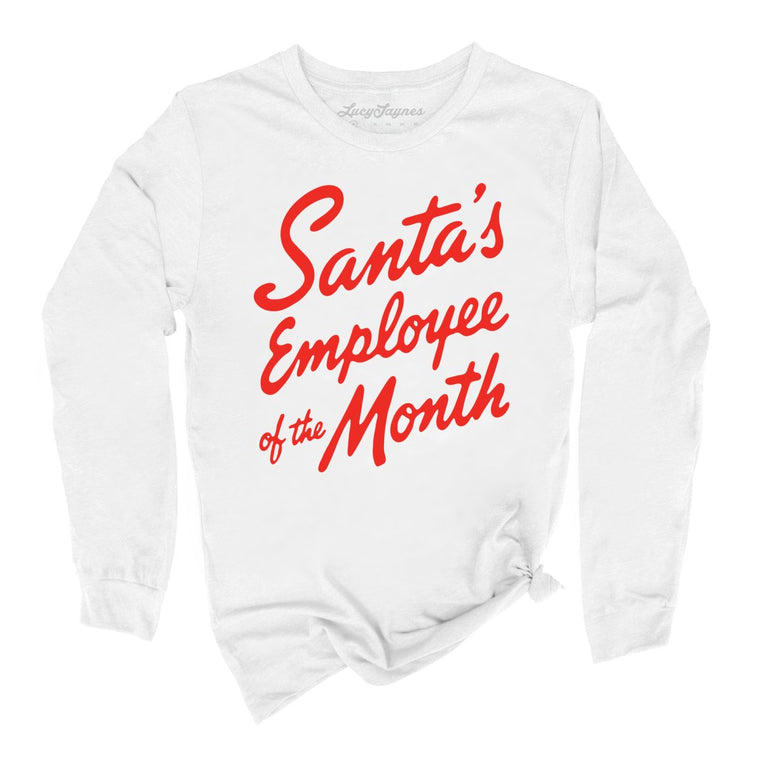 Santa's Employee Of The Month - White - Unisex Long Sleeve T-Shirt