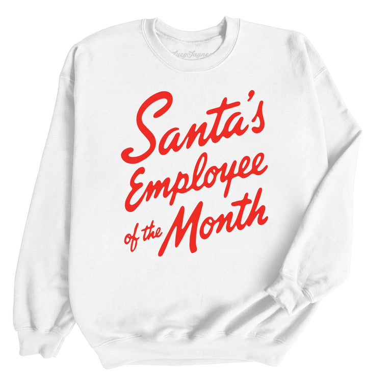 Santa's Employee Of The Month - White - Unisex Sweatshirt