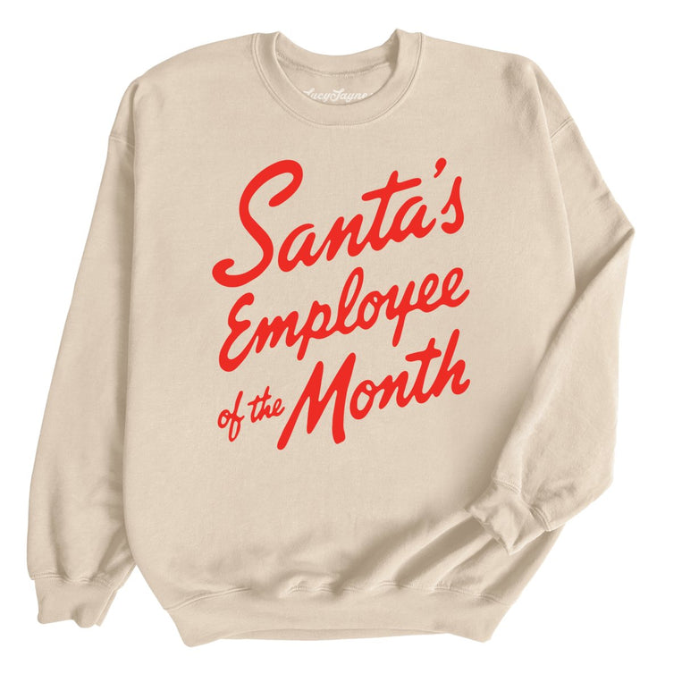Santa's Employee Of The Month - Sand - Unisex Sweatshirt