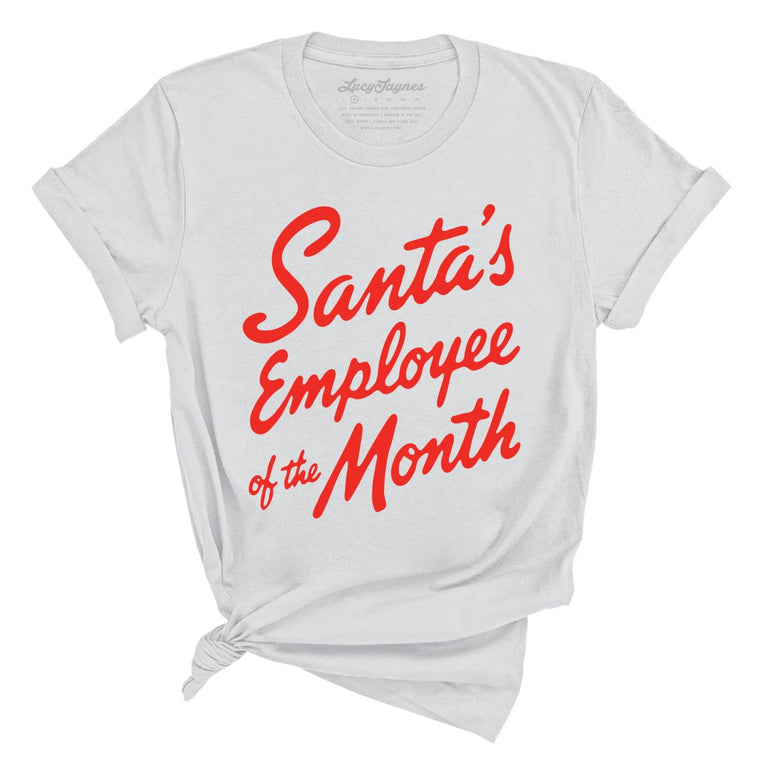 Santa's Employee Of The Month - Silver - Unisex T-Shirt