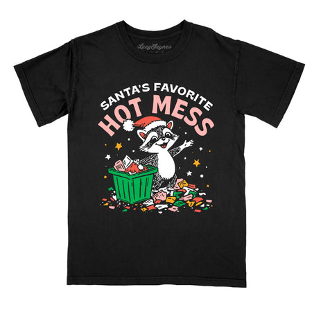 Santa's Favorite Hot Mess Comfort Colors Tee
