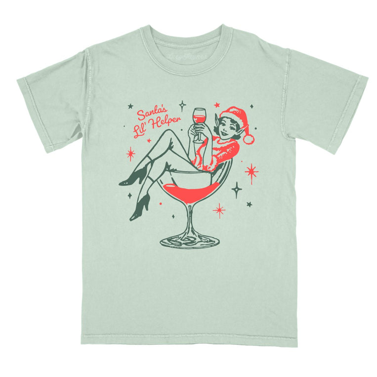 Santa's Lil' Helper - Bay - Comfort Colors Tee