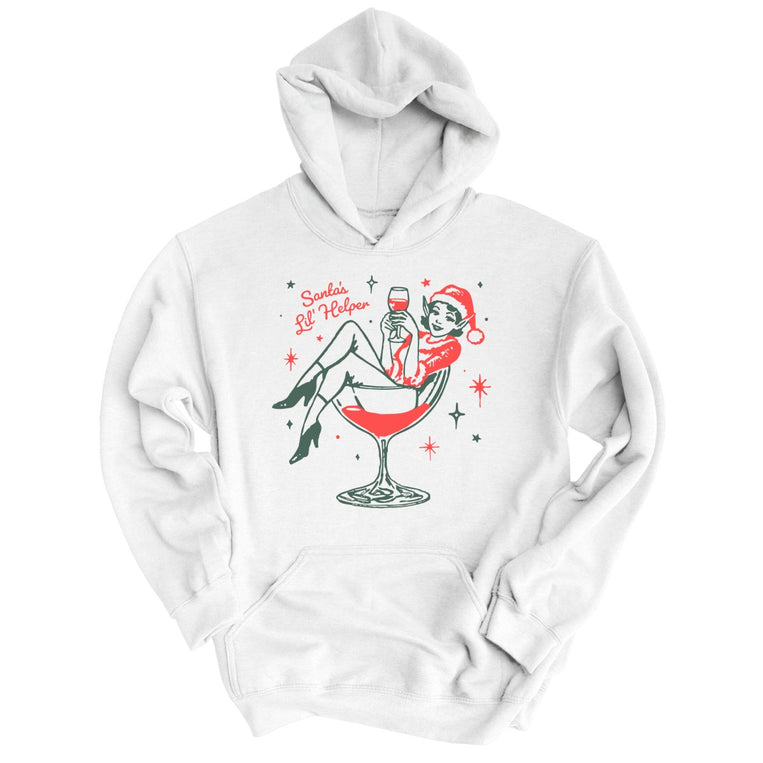 Santa's Lil' Helper - White - Unisex Hoodie