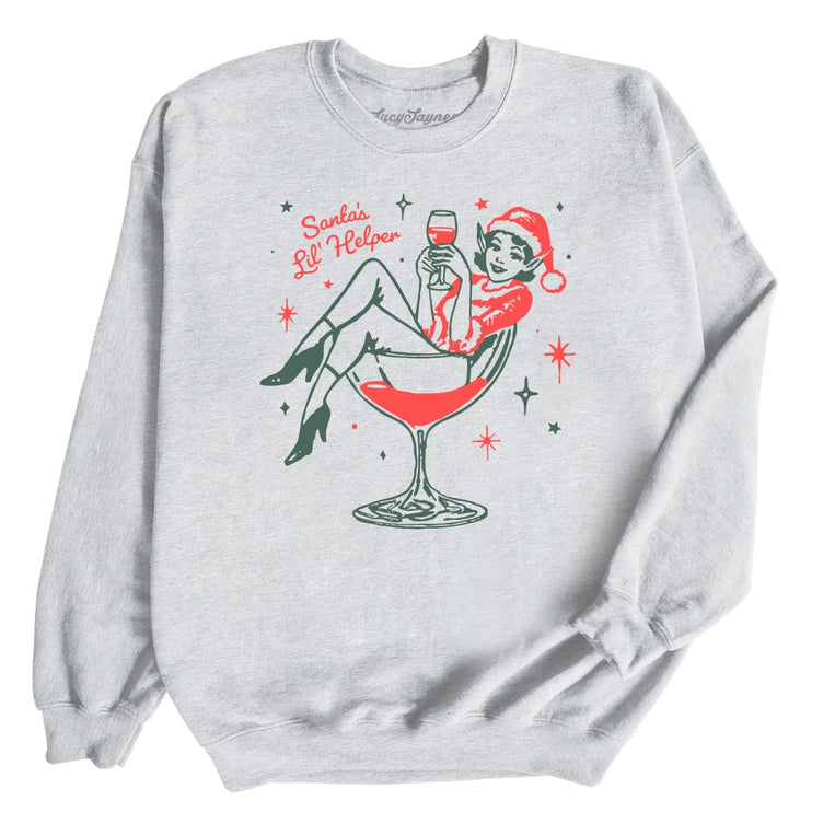 Santa's Lil' Helper - Ash - Unisex Sweatshirt
