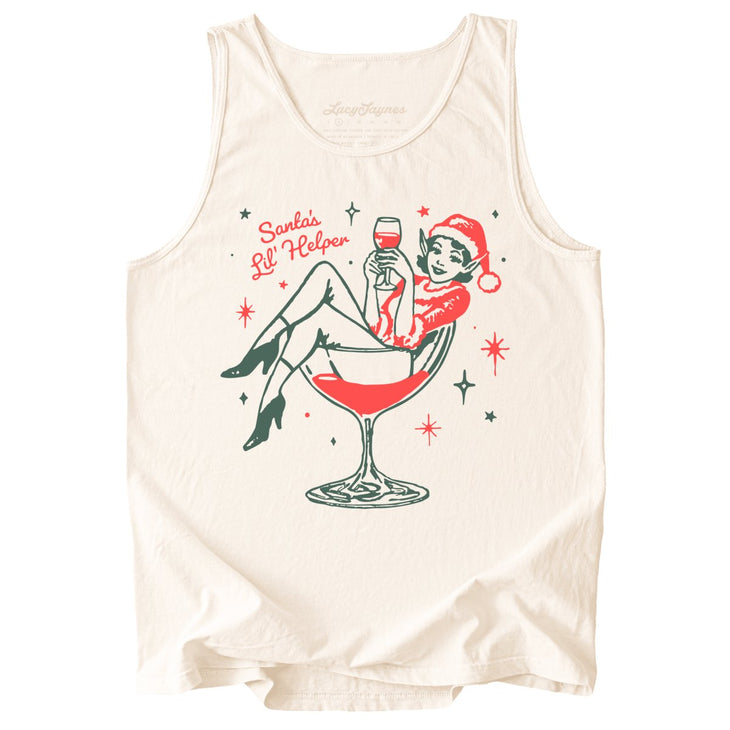Santa's Lil' Helper Comfort Colors Tank Top