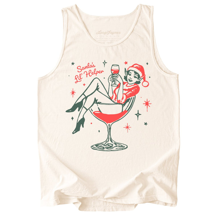 Santa's Lil' Helper - Ivory - Tank Top