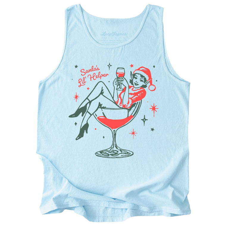 Santa's Lil' Helper - Chambray - Tank Top