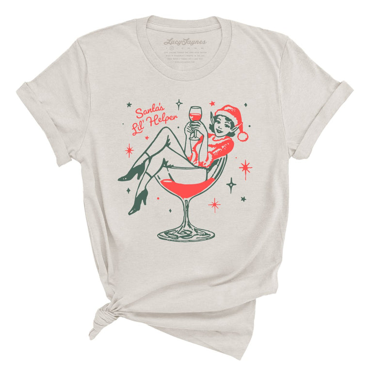 Santa's Lil' Helper - Heather Dust - Unisex T-Shirt