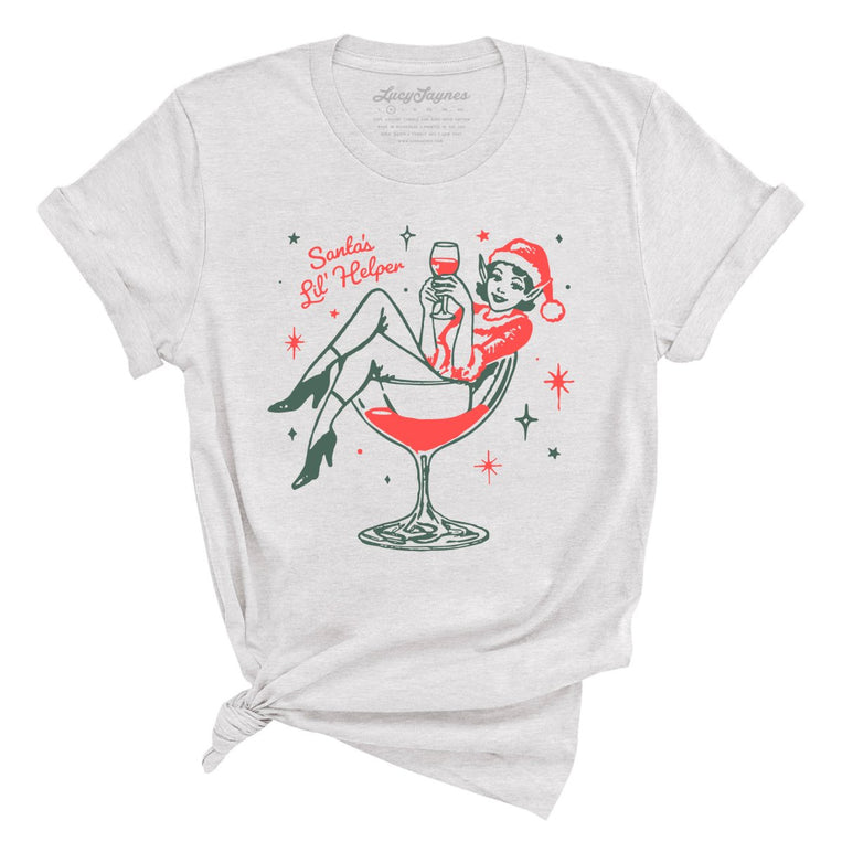Santa's Lil' Helper - Ash - Unisex T-Shirt