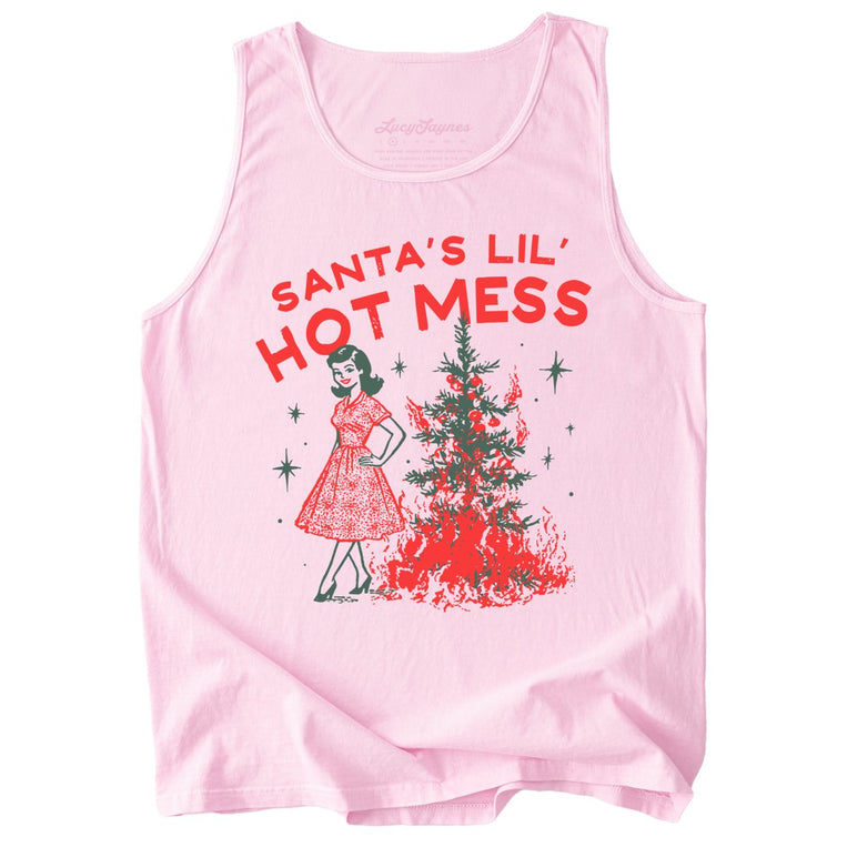 Santa's Lil' Hot Mess - Blossom - Tank Top