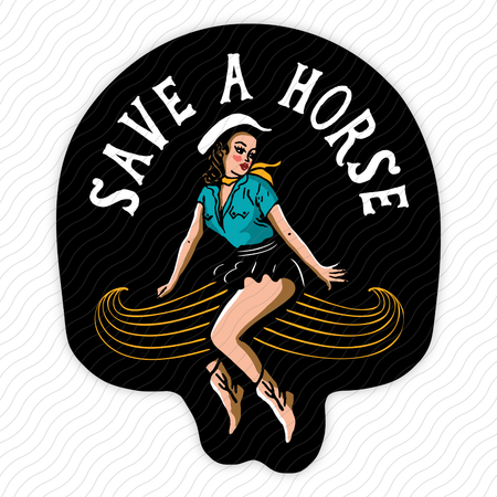 Save A Horse Sticker