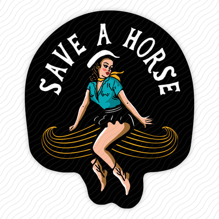 Save A Horse Sticker