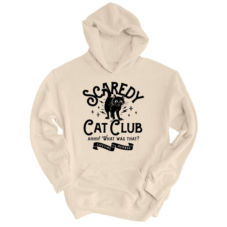 Scaredy Cat Club - Sand - Unisex Hoodie