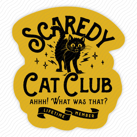 Scaredy Cat Club Sticker