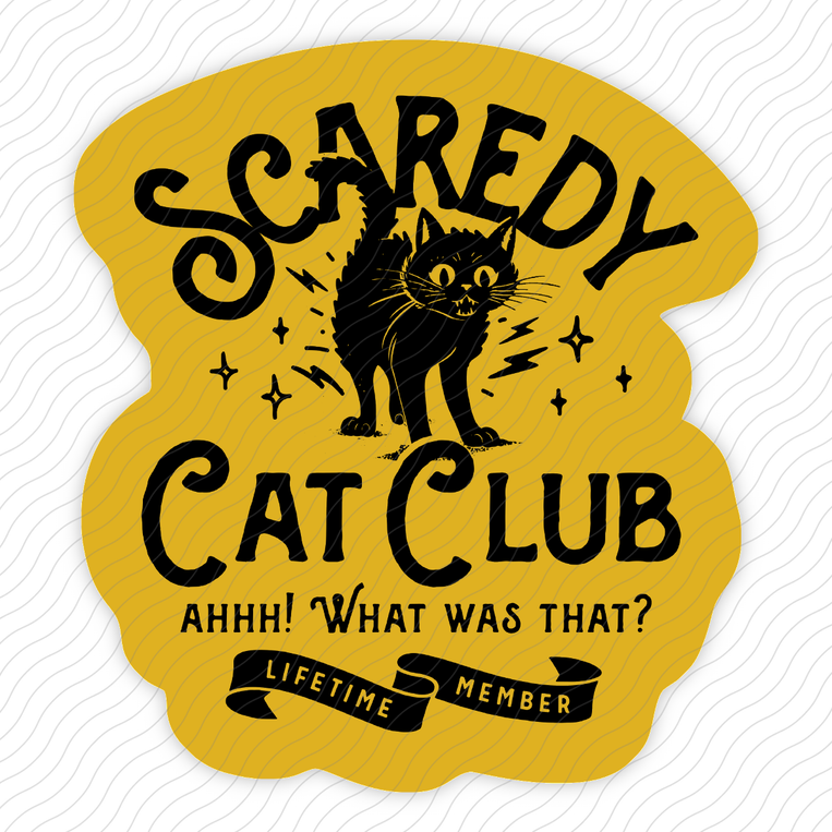 Scaredy Cat Club - Sticker