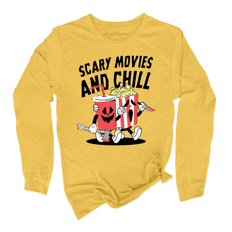 Scary Movies and Chill - Heather Yellow Gold - Full Front