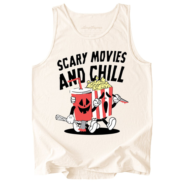 Scary Movies and Chill Comfort Colors Tank Top