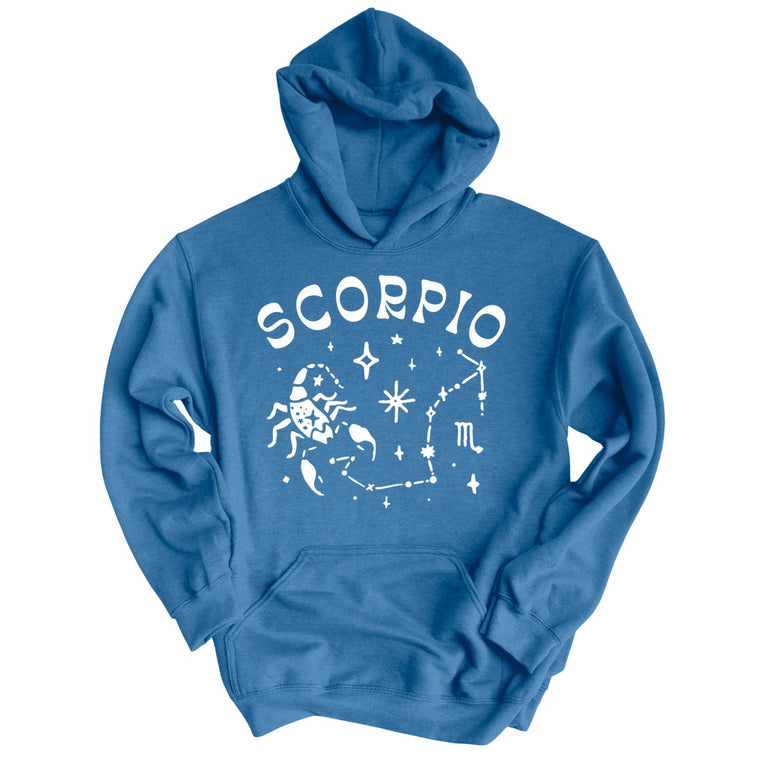 Scorpio Graphic Hoodie - Indigo Blue
