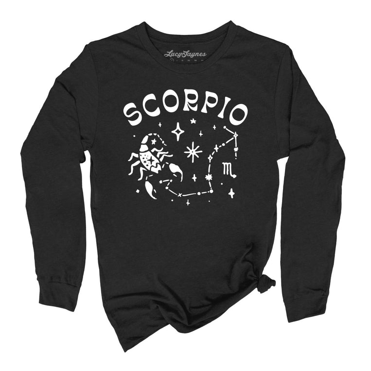 Scorpio - Black - Unisex Long Sleeve T-Shirt
