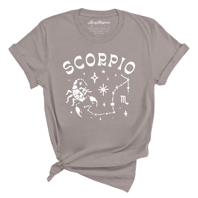 Scorpio Graphic Tee - Pebble