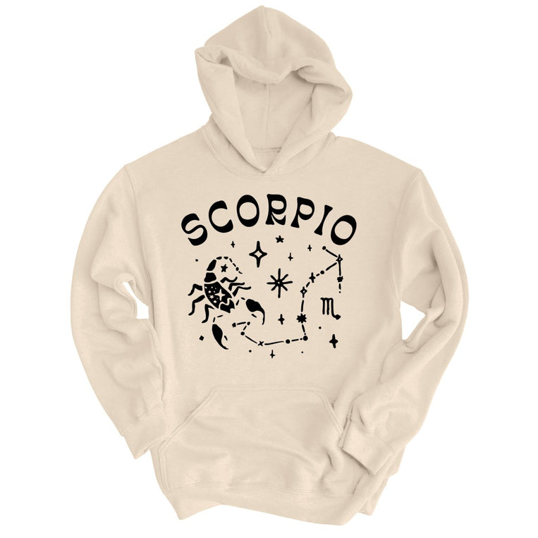 Scorpio Graphic Hoodie - Sand